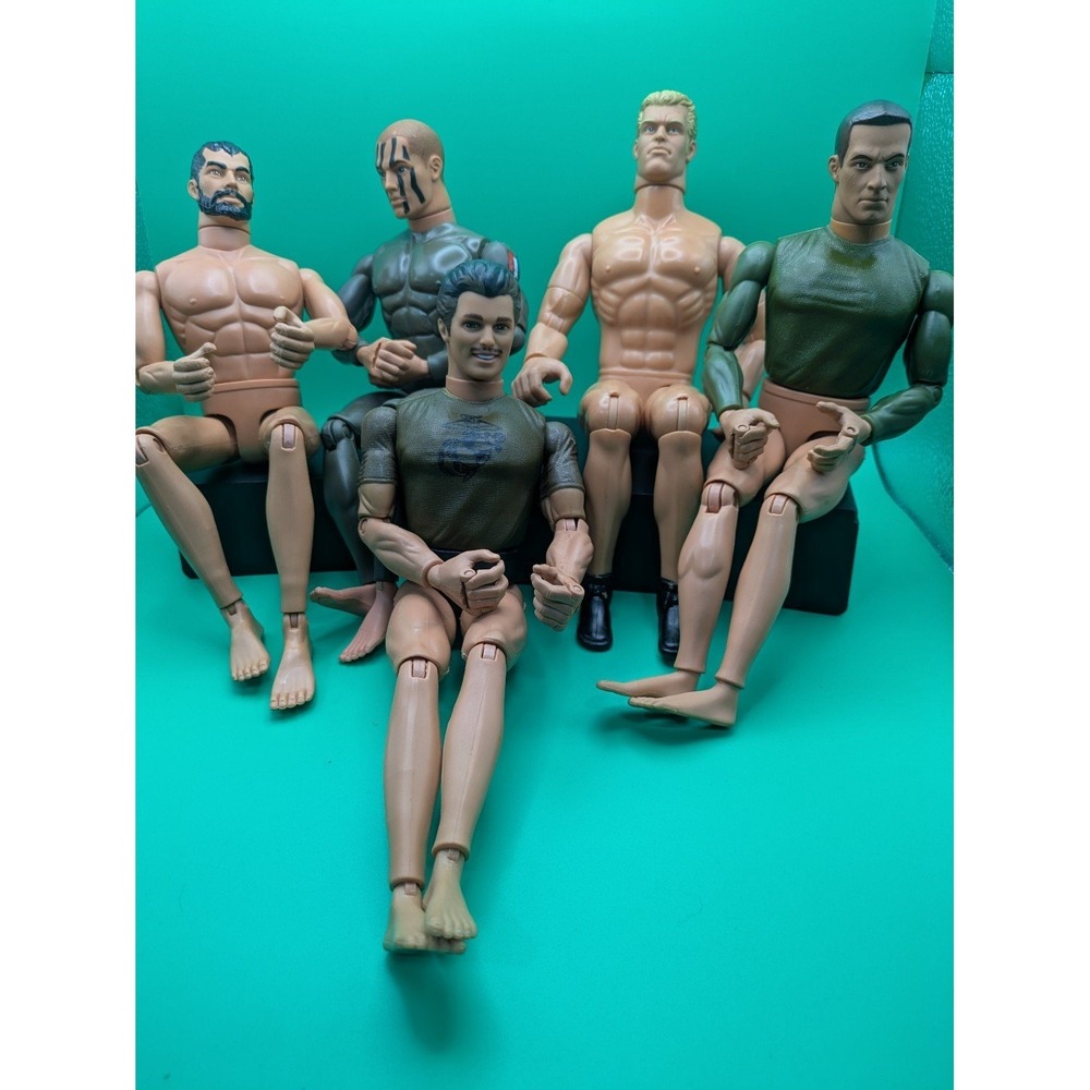 Vintage Mixed Lot Of 5 1996 GI Joe 12" Action Figure.-Hasbro- Pawtucket RI